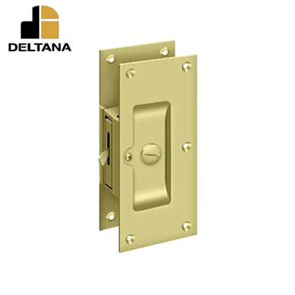 Deltana - Decorative Pocket Lock 6" - Privacy - 1-3/8" - 1-5/8" Door Thickness - Optional Finish