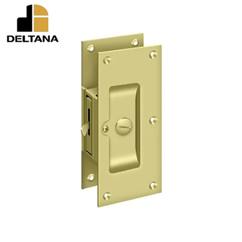 Deltana - Decorative Pocket Lock 6" - Privacy - 1-3/8" - 1-5/8" Door Thickness - Optional Finish
