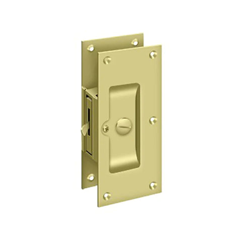 Deltana - Decorative Pocket Lock 6" - Privacy - 1-3/8" - 1-5/8" Door Thickness - Optional Finish