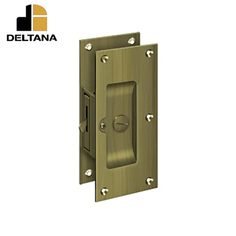 Deltana - Decorative Pocket Lock 6" - Privacy - 1-3/8" - 1-5/8" Door Thickness - Optional Finish