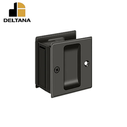 Deltana - Pocket Lock - 2-1/2" x 2-3/4" Passage - 1-3/8" Door Thickness - Optional Finish