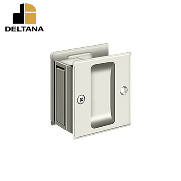 Deltana - Pocket Lock - 2-1/2" x 2-3/4" Passage - 1-3/8" Door Thickness - Optional Finish