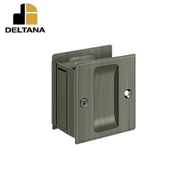 Deltana - Pocket Lock - 2-1/2" x 2-3/4" Passage - 1-3/8" Door Thickness - Optional Finish