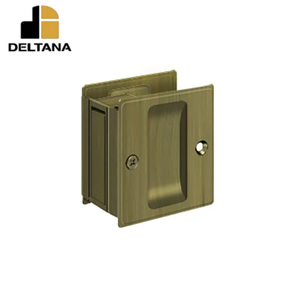 Deltana - Pocket Lock - 2-1/2" x 2-3/4" Passage - 1-3/8" Door Thickness - Optional Finish