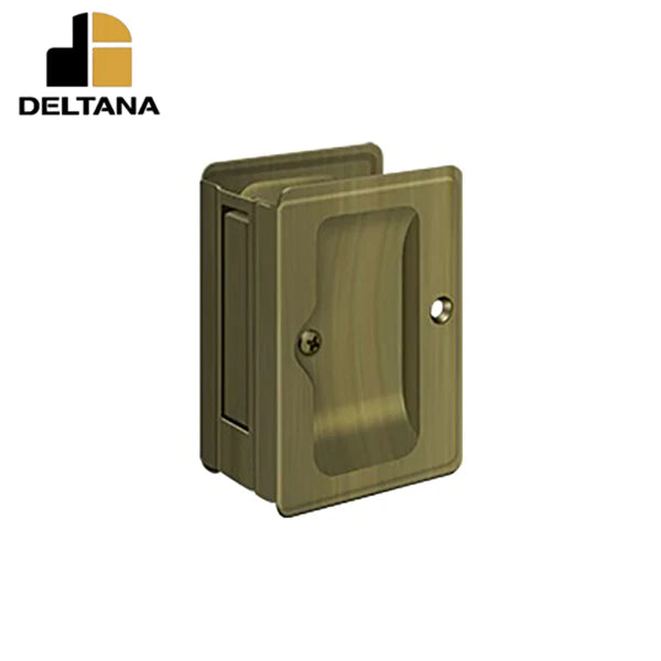 Deltana - Heavy Duty Pocket Lock - Adjustable - 3-1/4" x 2-1/4" Passage - 1-3/8 - 1-5/8 Door Thickness - Optional Finish