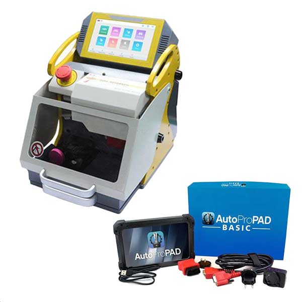 SEC-E9 Automatic Key Cutting Machine (Android Tablet Version) & AutoProPAD BASIC Key Programmer - UHS Hardware