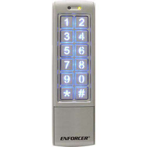 Seco-Larm - Access Control Digital Keypad - 1010 Users - Mullion Style - Weatherproof - Built-In PROX Card Reader - Outdoor - UHS Hardware