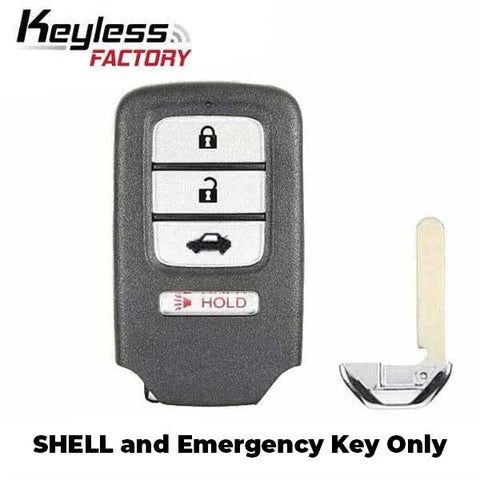 2013-2019 Honda / 4-Button Smart Key SHELL for KR5V1X, KR5V44, KR5T44 (AFTERMARKET) - UHS Hardware