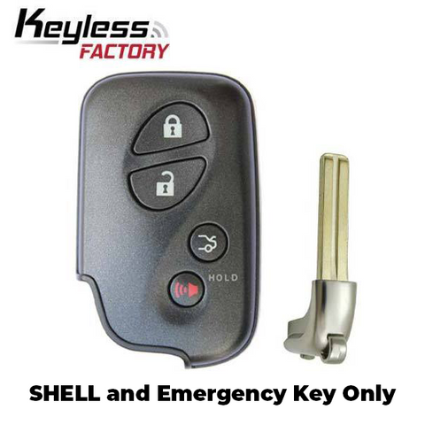 2006-2012 Lexus / 4-Button Remote Smart Key SHELL / HYQ14AAB HYQ14ACX HYQ14AAF (SKS-LEX-001) - UHS Hardware