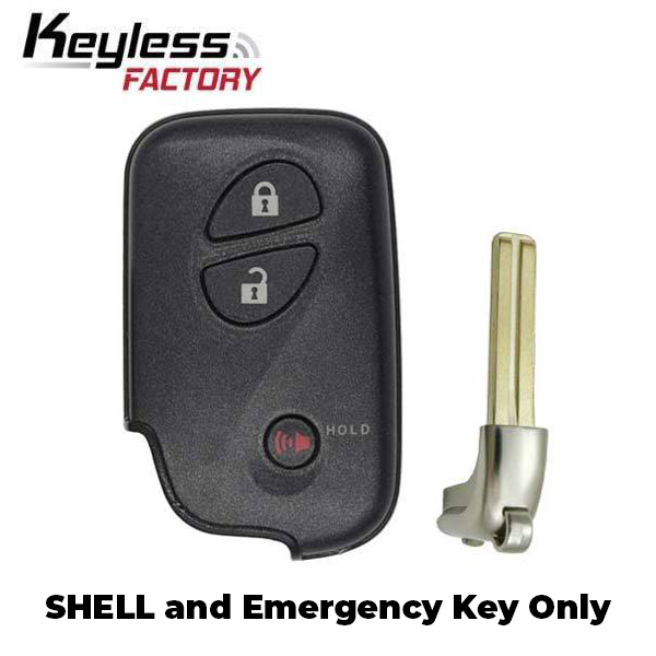 2006-2012 Lexus / 3-Button Remote Smart Key SHELL / HYQ14AAB HYQ14ACX HYQ14AAF (SKS-LEX-003) - UHS Hardware