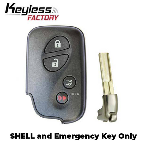 2006-2012 Lexus / 4-Button Remote Smart Key SHELL / HYQ14AAB HYQ14ACX HYQ14AAF (SKS-LEX-004) - UHS Hardware