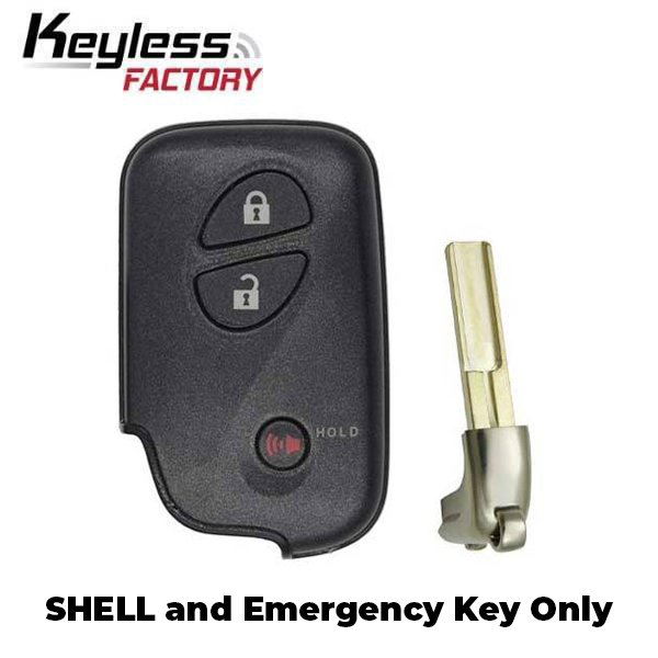 2006-2012 Lexus / 3-Button Smart Key SHELL / HYQ14AAB HYQ14ACX HYQ14AAF (SKS-LEX-005) - UHS Hardware