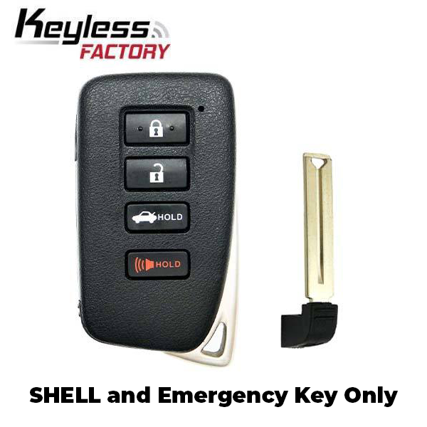 Lexus Button 2013-2020 Lexus / 4-Button Smart Key SHELL / HYQ14FBA HYQ14FBB ...