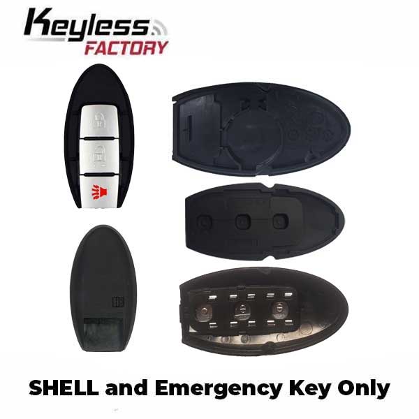 2008-2020 Nissan / 3-Button Smart Key SHELL / KR55WK49622 KR55WK48903 (AFTERMARKET) - UHS Hardware