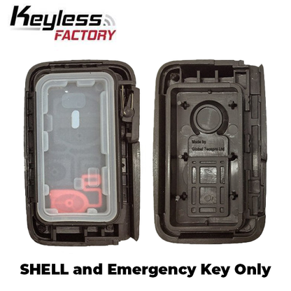 2005-2014 Toyota / Lexus - 4-Button Smart Key SHELL - HYQ14AAB / HYQ14ACX - Silver Case (AFTERMARKET) - UHS Hardware