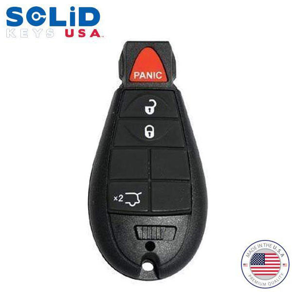 Solid Keys USA - 2008-2017 Dodge Chrysler Jeep / OEM Replacement / 4-Button Fobik Key w/ Hatch - UHS Hardware