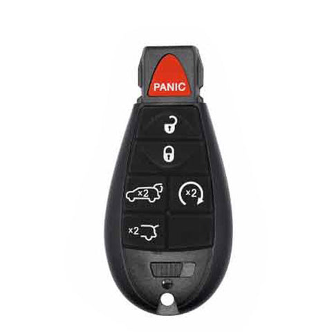 Solid Keys USA - 2008-2017 Dodge Chrysler Jeep / OEM Replacement / 6-Button Fobik Key w/ Remote Start, Trunk, & Hatch - UHS Hardware