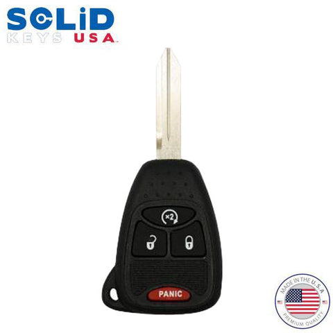 Solid keys USA - 2004-2017 Chrysler Dodge Jeep / OEM Replacement / 4-Button Remote Head Key w/ Remote Start - UHS Hardware