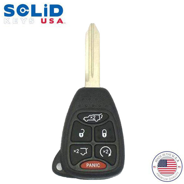 Solid Keys USA - 2004-2017 Chrysler Dodge Jeep / OEM Replacement / 6-Button Remote Head Key w/ Hatch, Power Liftgate, & Remote Start - UHS Hardware