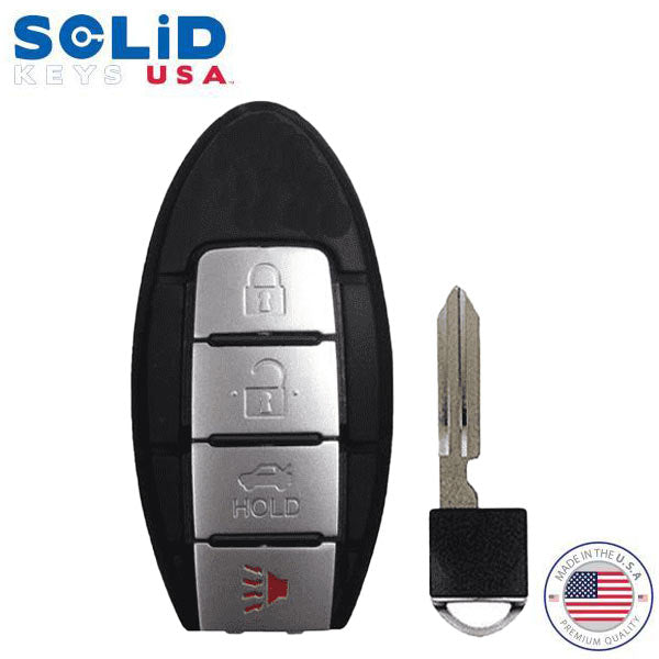 Solid Keys USA - 2011-2018 Nissan Infiniti / OEM Replacement / 4-Button Smart Key w/ Trunk - UHS Hardware
