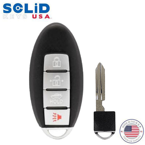Solid Keys USA - 2008-2018 Nissan Infiniti / OEM Replacement / 4-Button Smart Key w/ Trunk - UHS Hardware