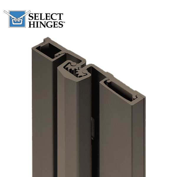 Select Hinges - 57 - 85" - Geared Full Surface Hinge - Dark Bronze - Heavy Duty - UHS Hardware