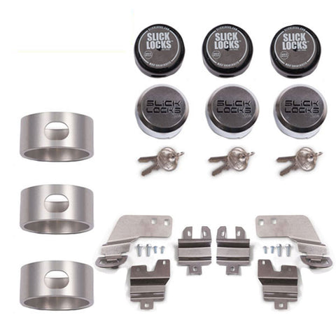 Slick Locks - 2015-2021 Ford Full Size Transit Double Sliding Doors Complete Turn Key Kit