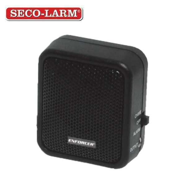Seco-Larm - Speaker / Electronic Chime - Fits Standard 1/8" Stereo Cord - 33ft Cable Included - UHS Hardware