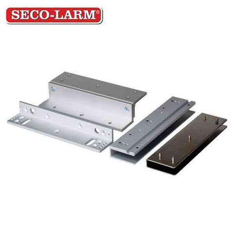Seco-Larm - Glass Door "U" Brackets for 300 lb Electromagnetic Lock - Indoor - UHS Hardware