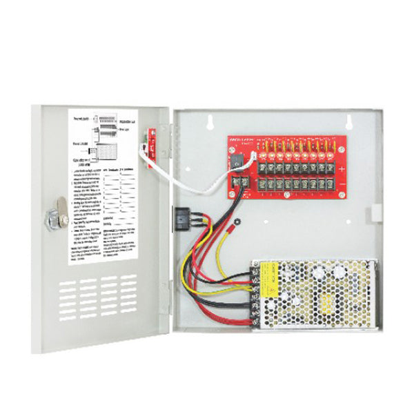 Seco-Larm - SLM-PC-U0910-PULQ - Switching CCTV Power Supply - 9 Outputs - 10 Amp - UHS Hardware