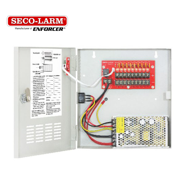 Seco-Larm - SLM-PC-U0910-PULQ - Switching CCTV Power Supply - 9 Outputs - 10 Amp - UHS Hardware