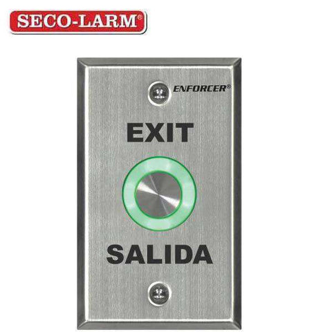 Seco-Larm - Piezoelectric Illuminated RTE Wall Plate w/ Timer - Single Gang - UHS Hardware