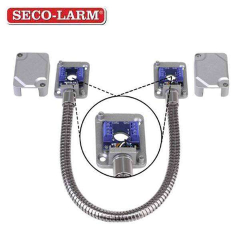 Seco-Larm - Armored Door Cord – Pre-Wired Terminal Blocks & Removable Covers - Silver - UHS Hardware