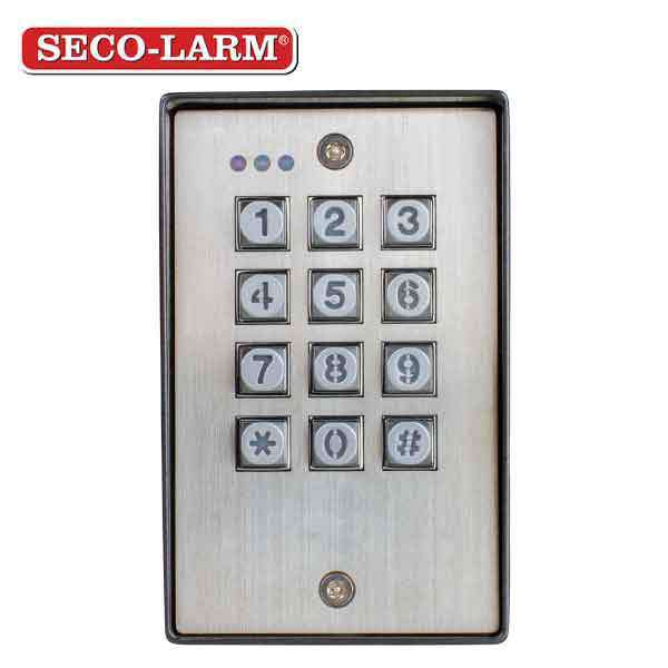 Seco-Larm - Access Control Digital Keypad - 1100 Users - Weatherproof - Vandal Resistant - Outdoor - UHS Hardware