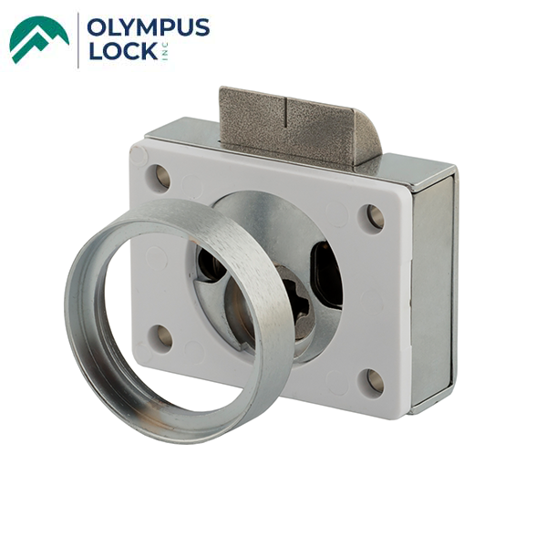 Olympus - SLT -  Rim Cylinder Conversion Kit - Satin Chrome - Optional Closing Mechanism - UHS Hardware