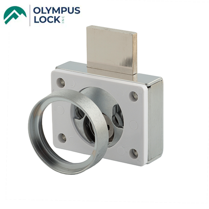 Olympus - SLT -  Rim Cylinder Conversion Kit - Satin Chrome - Optional Closing Mechanism - UHS Hardware