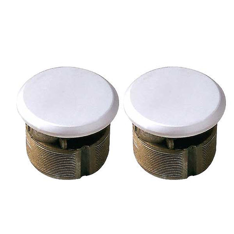 Premium Zinc Mortise Dummy Cylinder - 1" - Aluminum ( Pack of 2) - UHS Hardware