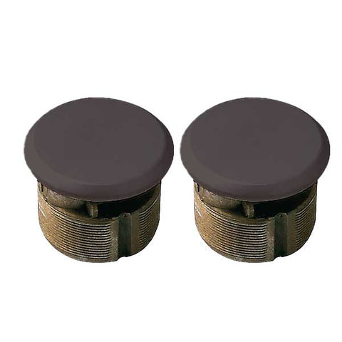 Premium Zinc Mortise Dummy Cylinder - 1" - Duranodic Anodized Bronze ( Pack of 2) - UHS Hardware