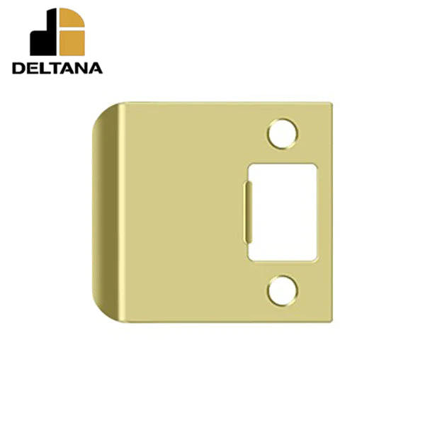 Deltana - Extended Lip Strike Plate - 2 1/4" x 2-1/2"- 2-1/4" Base Width - Optional Finish