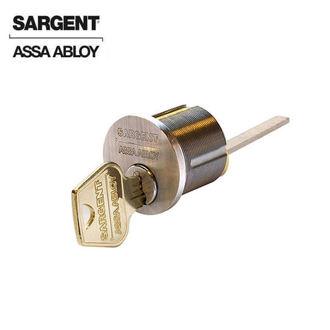 Sargent - 34-RB - Rim Cylinder with 2 Keys - RB Keyway - Satin Stainless Steel