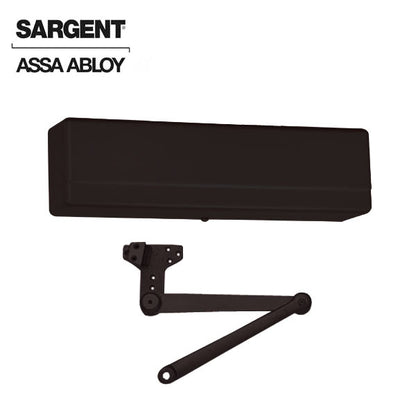 Sargent - 1431 - Powerglide Door Closer w/ CPS - Heavy Duty Parallel Arm w/ Compression Stop - BSP - Black Suede Powder Coat - Grade 1 - UHS Hardware