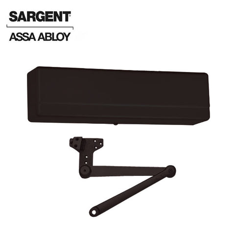 Sargent - 1431 - Powerglide Door Closer w/ CPS - Heavy Duty Parallel Arm w/ Compression Stop - BSP - Black Suede Powder Coat - Grade 1 - UHS Hardware