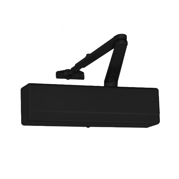 Sargent - 1431 - Powerglide Door Closer w/ O - Standard Arm - BSP - Black Suede Powder Coat - Grade 1 - UHS Hardware