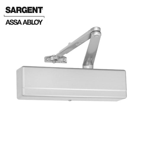 Sargent - 1431 - Powerglide Door Closer w/ O - Standard Arm - EN - Sprayed Aluminum Enamel - Grade 1 - UHS Hardware