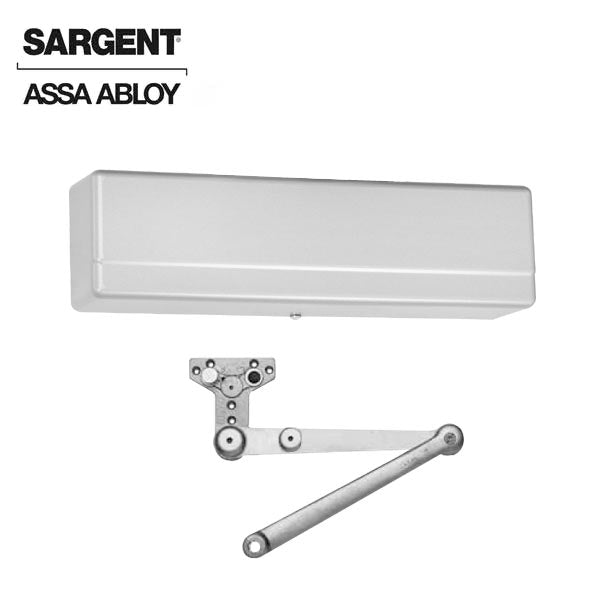 Sargent - 1431 - Powerglide Door Closer w/ PSH - Heavy Duty Hold Open Parallel Arm w/ Positive Stop - EN - Sprayed Aluminum Enamel - Grade 1 - UHS Hardware