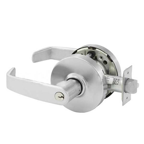 Sargent - 10G04 - Mechanical Cylindrical Lock - L Rose / L Lever - Storeroom -  LA Keyway - 26D - Satin Chrome - Grade 1 - UHS Hardware