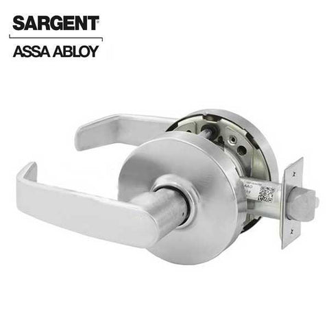 Sargent - 10U15 - Mechanical Cylindrical Lock - L Rose / L Lever - Non Keyed - Passage - 26D - Satin Chrome Plated - Grade 1 - UHS Hardware