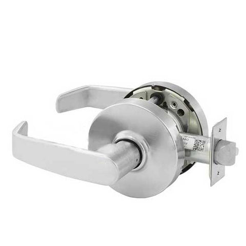 Sargent - 10U15 - Mechanical Cylindrical Lock - L Rose / L Lever - Non Keyed - Passage - 26D - Satin Chrome Plated - Grade 1 - UHS Hardware