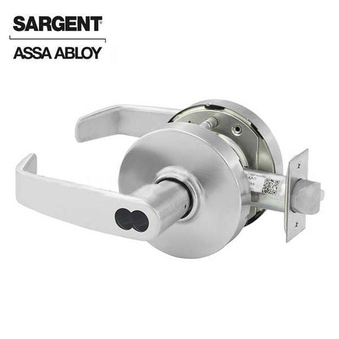 Sargent - 10G37 - Mechanical Cylindrical Lock - L Rose / L Lever - Classroom - SFIC - 26D - Satin Chrome Plated - Grade 1 - UHS Hardware