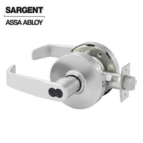 Sargent - 10G54 - Mechanical Cylindrical Lock - L Rose / L Lever - Corridor - SFIC - 26D - Satin Chrome Plated - Grade 1 - UHS Hardware